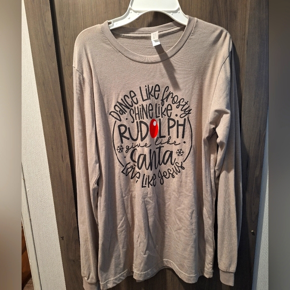 Cute Women's Christmas Long Sleeve Tee - Picture 1 of 4